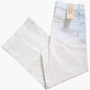 NWT Scotch & Soda The Wave Highest Rise Cropped Wide Leg Jeans – White – 28/US 6